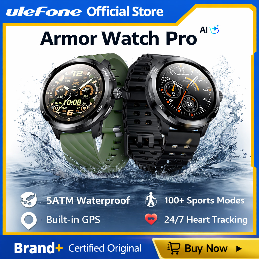 Outdoor Sport Smart Watch - Ulefone Armor Watch Pro Smartwatch 1.5