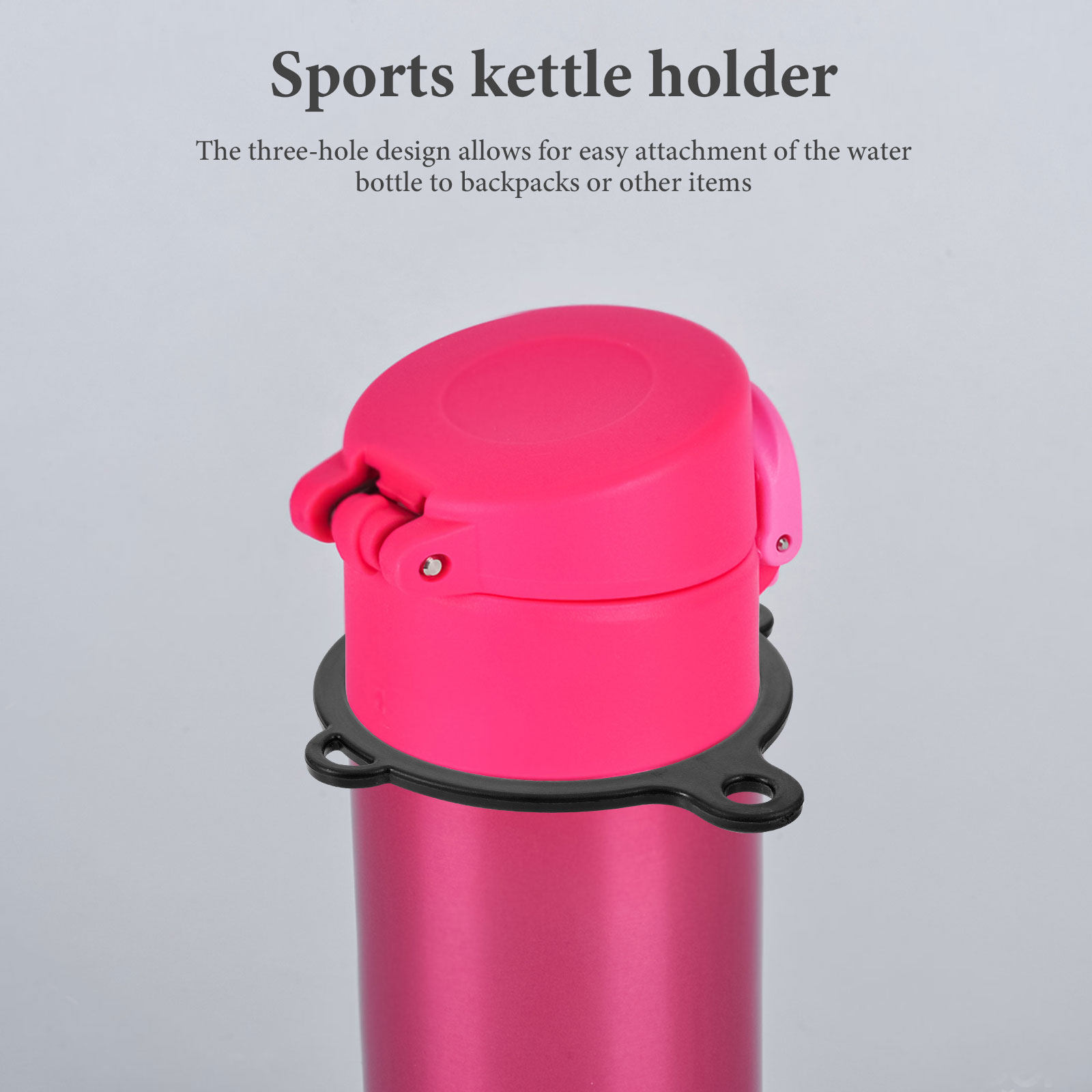 Outdoor Sport Glass Water Bottle - 2Pcs Water Bottle Rings Sport Holder