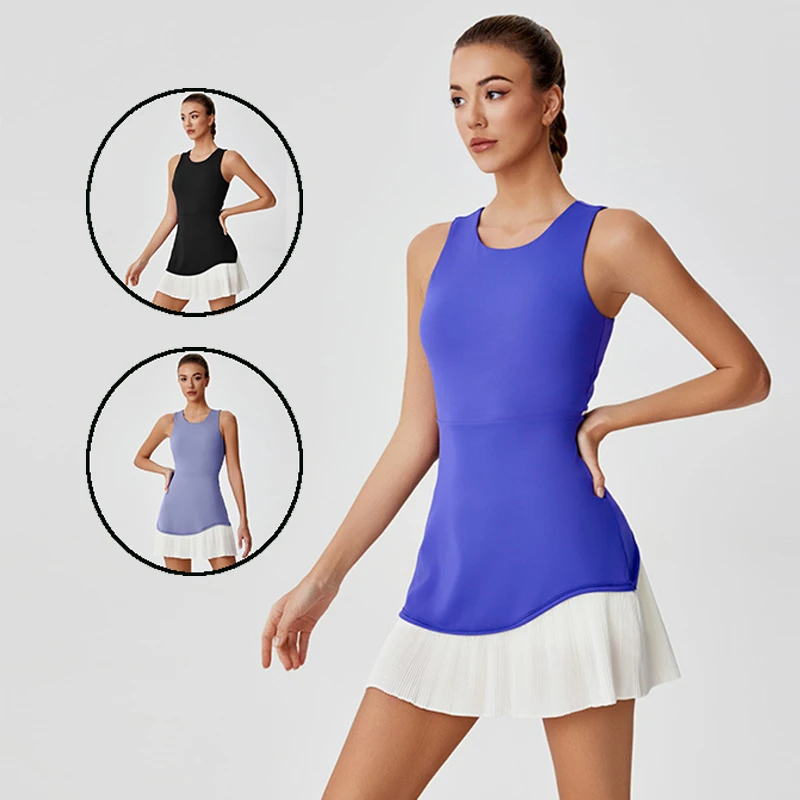 Summer Tennis Dress Hollow Out - Outdoor Sport Dress 评论和价格