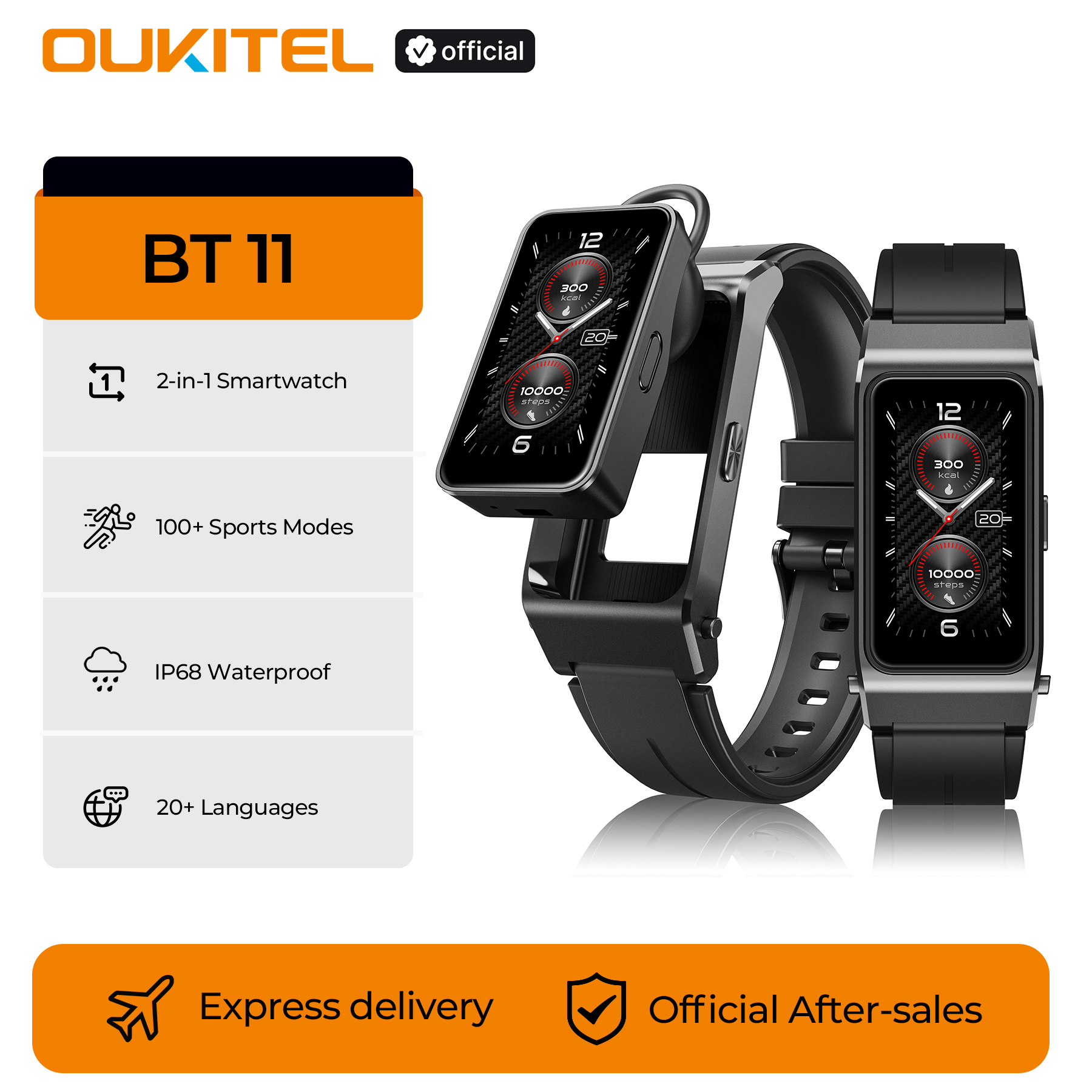 OUKITEL BT11 Smartwatch Blueto - Outdoor Sport Smart Watch 评论和价格