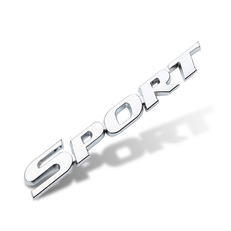 3D Chrome ABS Car Letters Logo - Outdoor Sport Logo 评论和价格