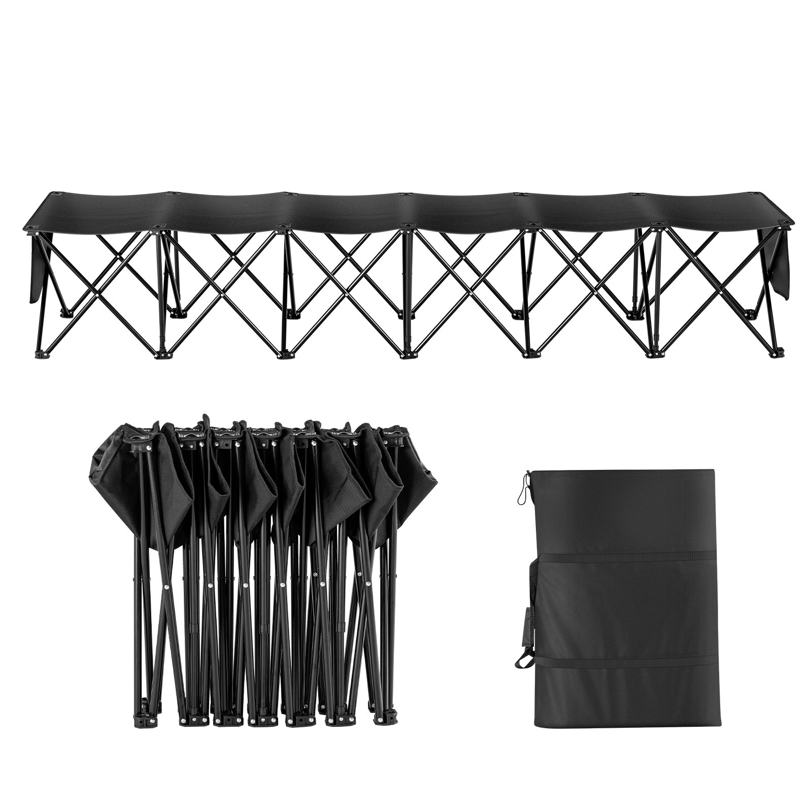 6 Seat Portable Folding Sport  - Outdoor Sport Bench 评论和价格