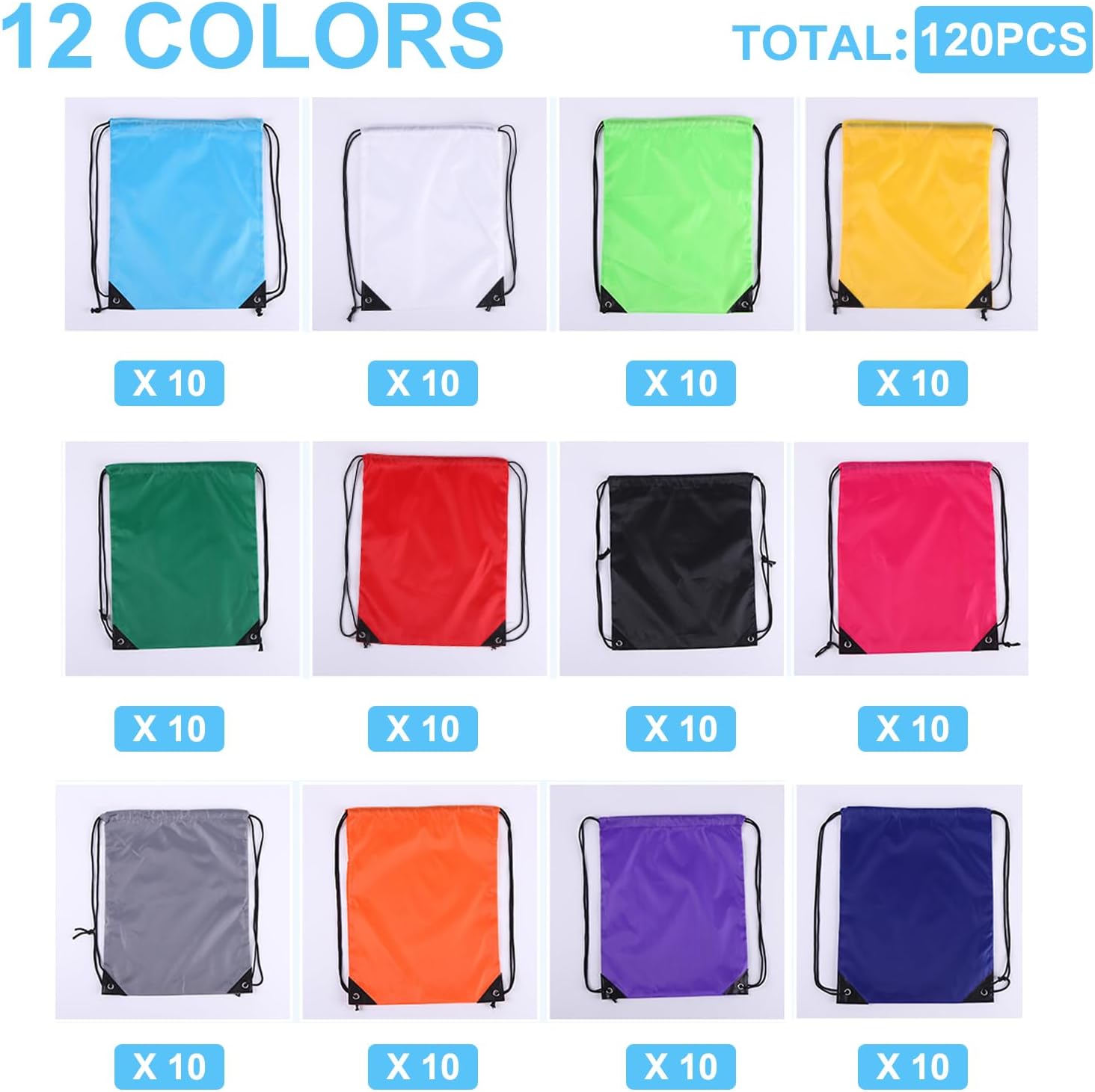 120PCS Drawstring Backpack Bul - Outdoor Sport Activity 评论和价格