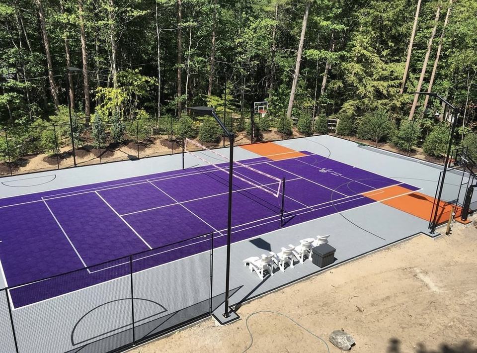 Eco-Friendly Plastic Custom Lo - Outdoor Sport Floor Tiles 评论和价格