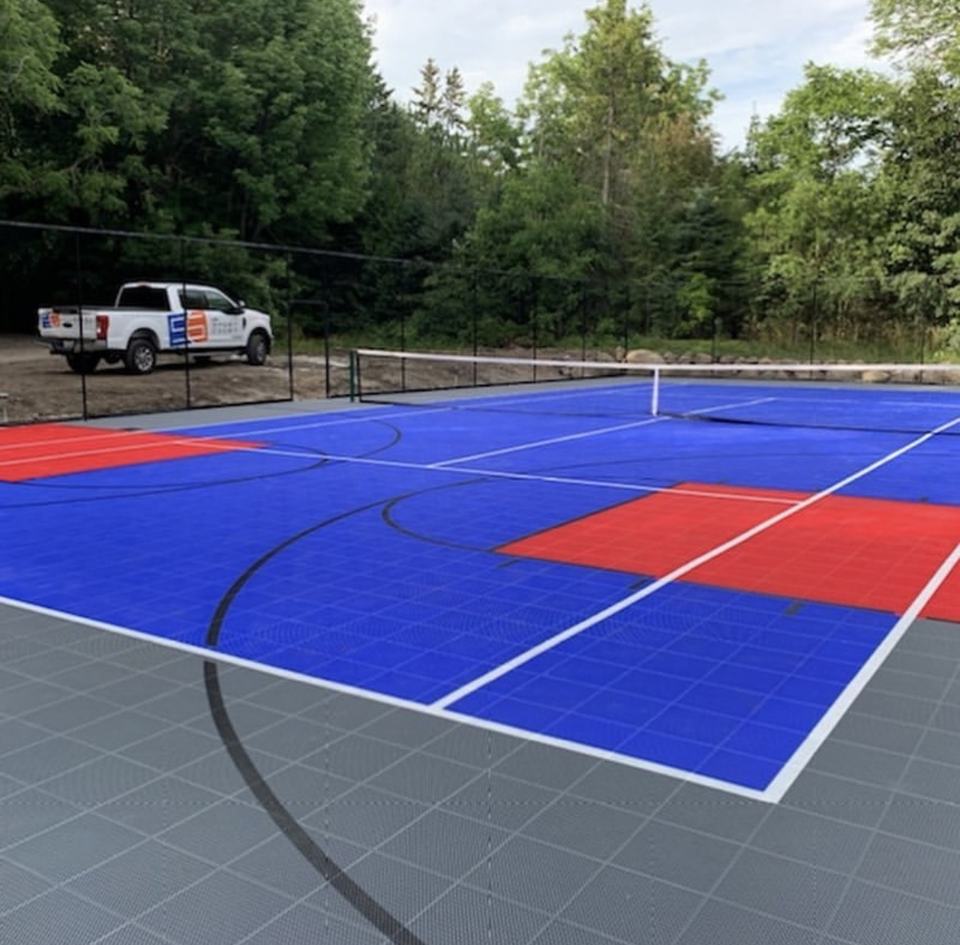 Eco-Friendly Plastic Custom Lo - Outdoor Sport Floor Tiles 评论和价格