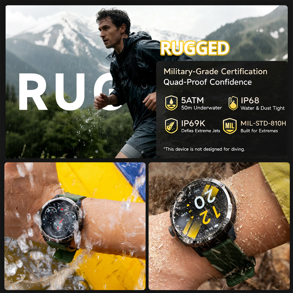 Ulefone Armor Watch Pro Smartw - Outdoor Sport Smart Watch 评论和价格