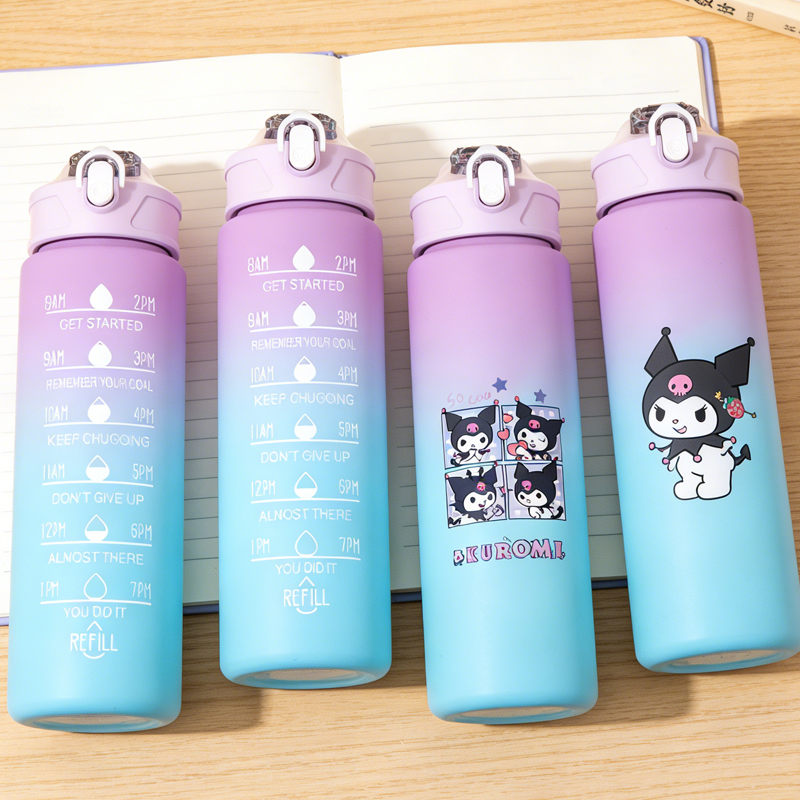 Kuromis Gradient Color Water C - Outdoor Sport Glass Water Bottle 评论和价格