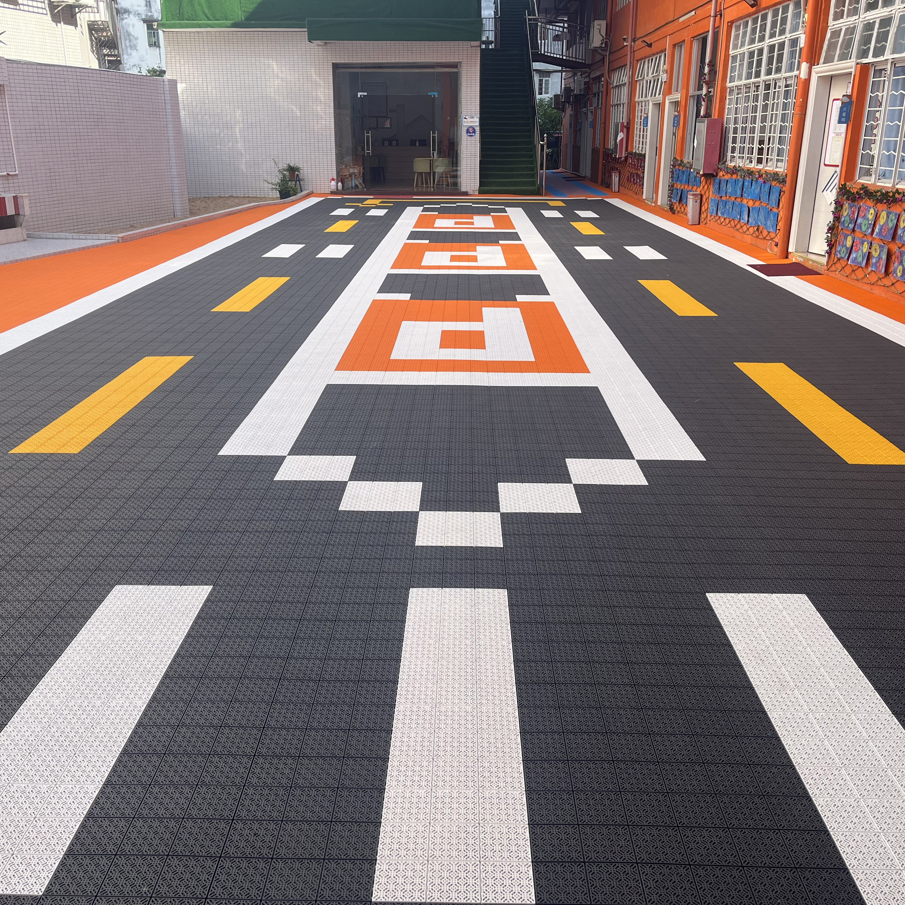 PP Plastic Custom Logo Outdoor - Outdoor Sport Floor Tiles 评论和价格