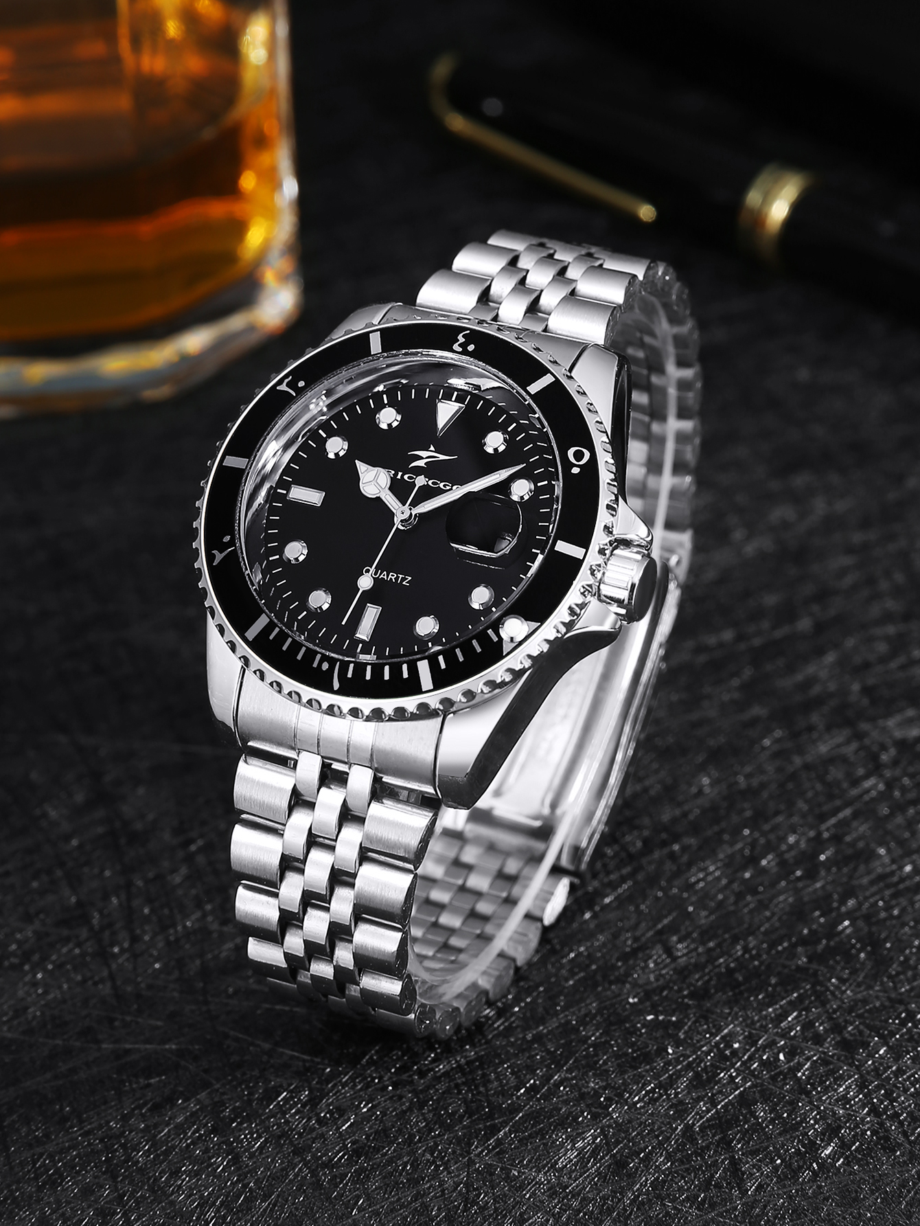 RICECGO Men's Steel Strip Quar - Outdoor Sport Smart Watch 评论和价格