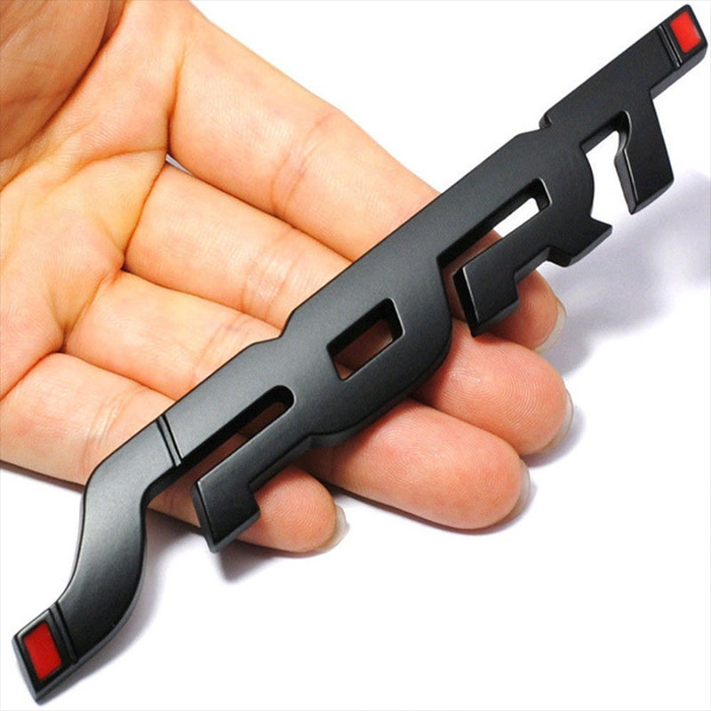 1PC Metal Chrome Black Letters - Outdoor Sport Logo 评论和价格