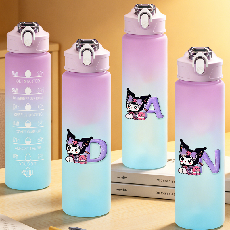 Kuromis Gradient Color Kettle  - Outdoor Sport Glass Water Bottle 评论和价格