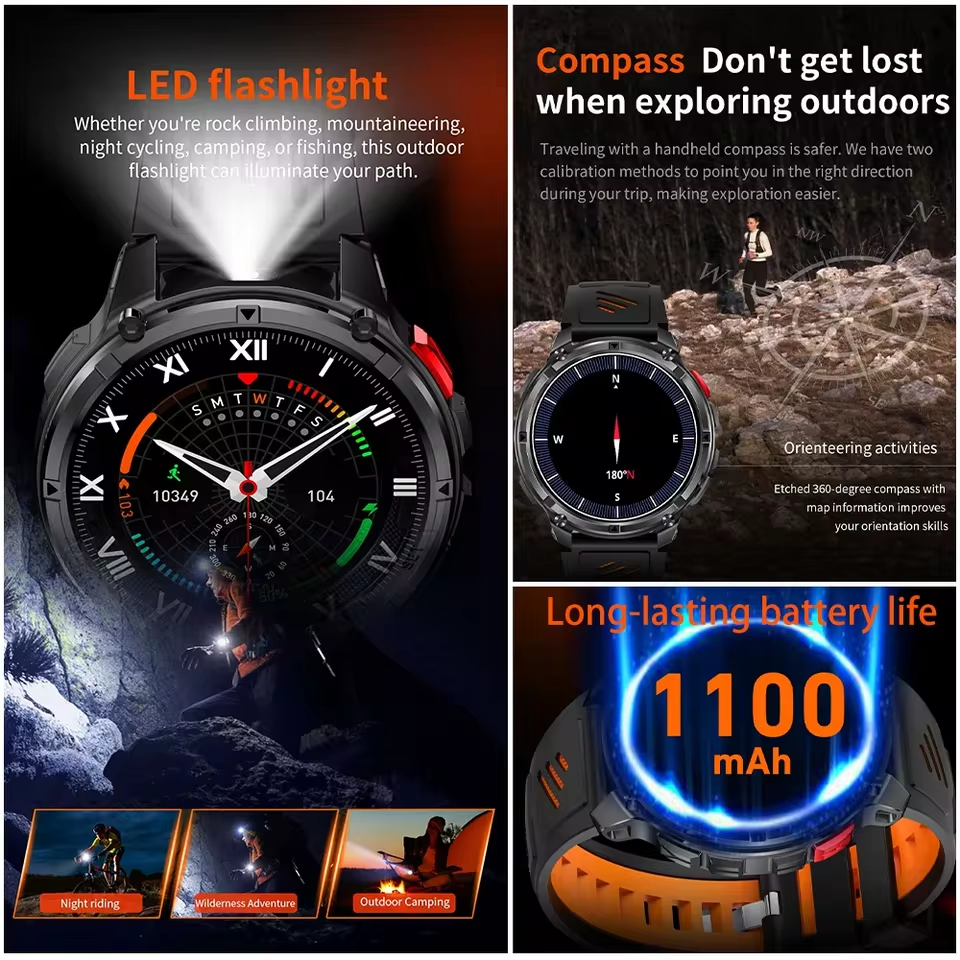 2026 New T-Rex3 Pro 1100mAh Ba - Outdoor Sport Smart Watch 评论和价格