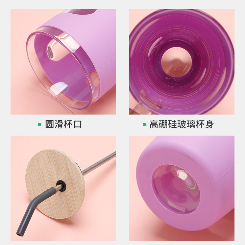 32oz Portable Silicone Glass B - Outdoor Sport Glass Water Bottle 评论和价格
