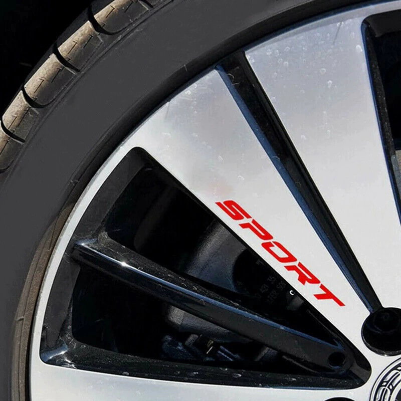 Fashion 4pc Car Stickers Wheel - Outdoor Sport Logo 评论和价格