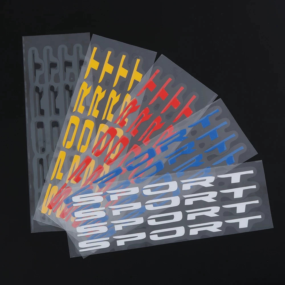 Fashion 4pc Car Stickers Wheel - Outdoor Sport Logo 评论和价格