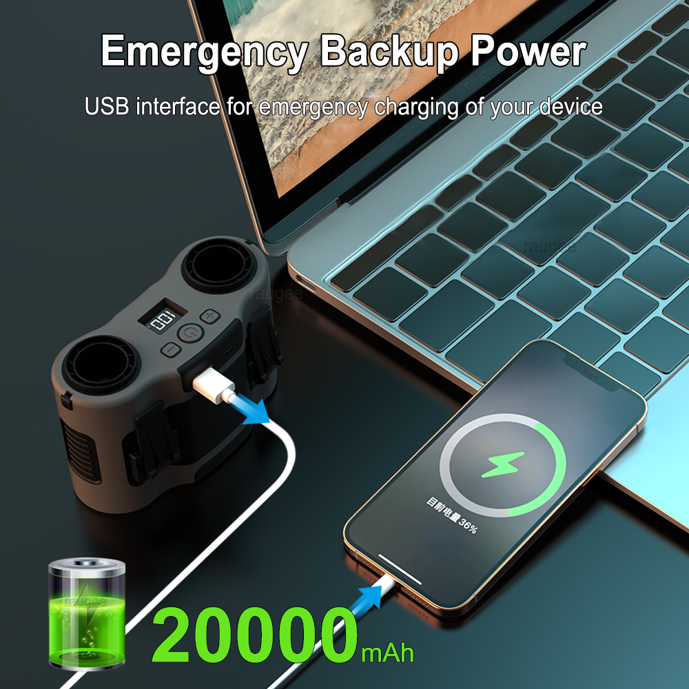 20000Mah Waist Fan Portable Cl - Outdoor Sport Outlet 评论和价格