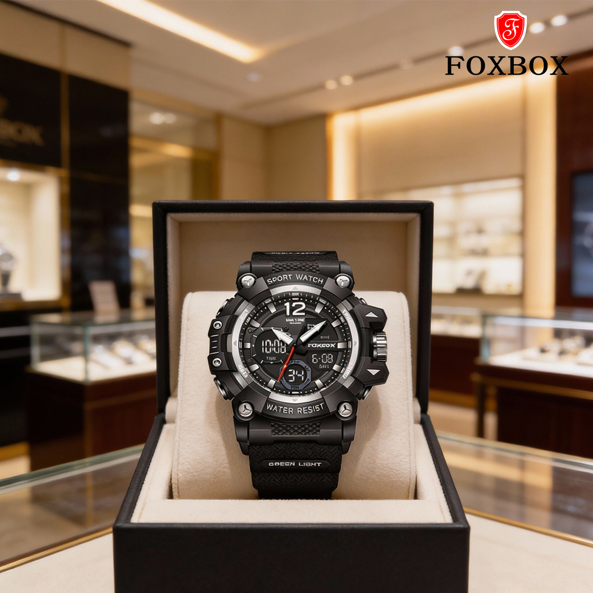 FOXBOX Fashion Luxury Men's Wr - Outdoor Sport Smart Watch 评论和价格
