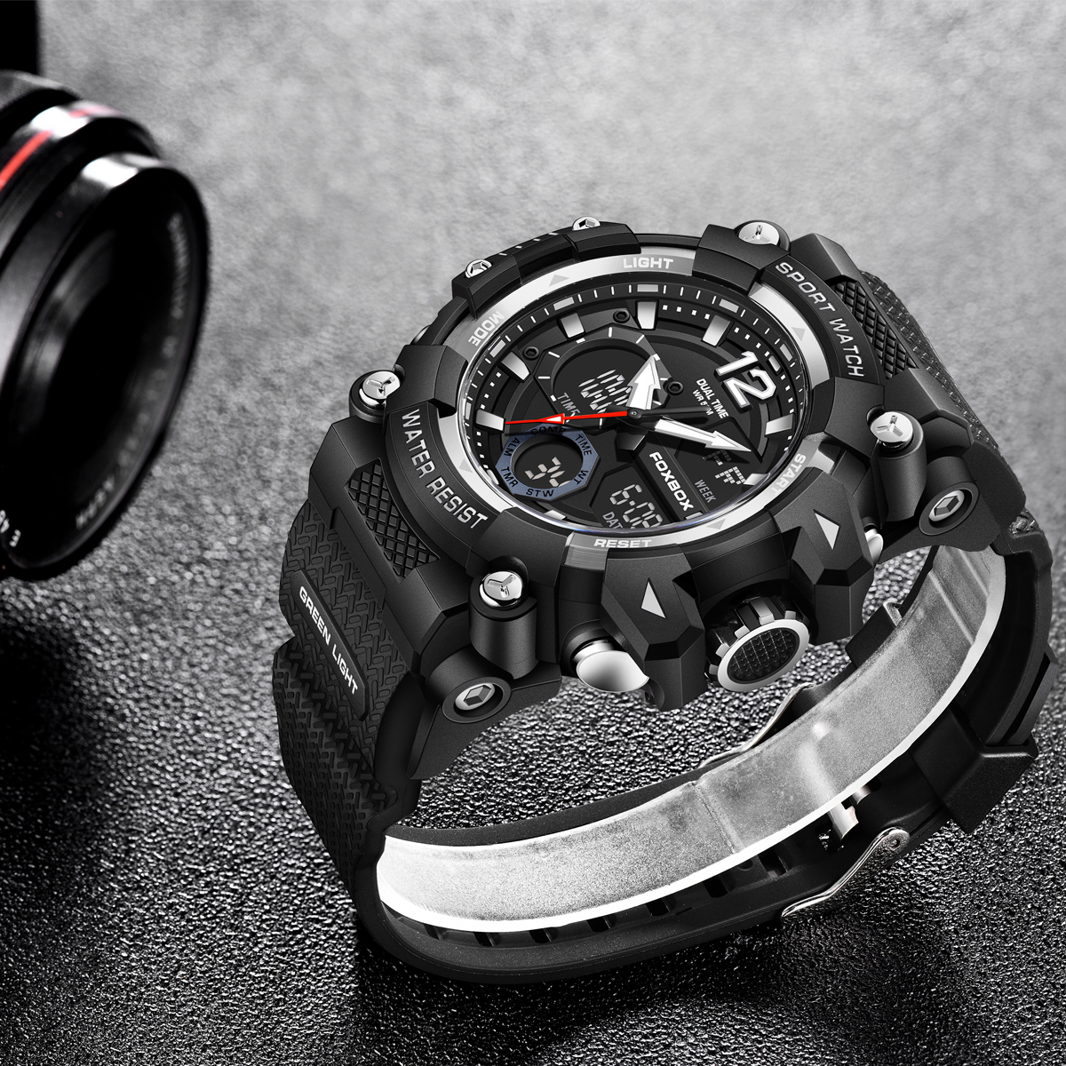 FOXBOX Fashion Luxury Men's Wr - Outdoor Sport Smart Watch 评论和价格
