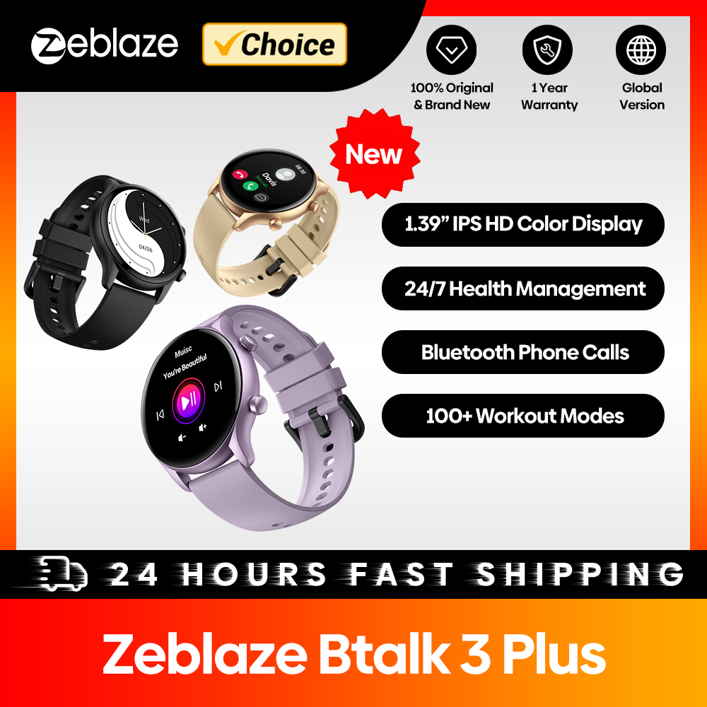 New Zeblaze Btalk 3 Plus Voice - Outdoor Sport Smart Watch 评论和价格