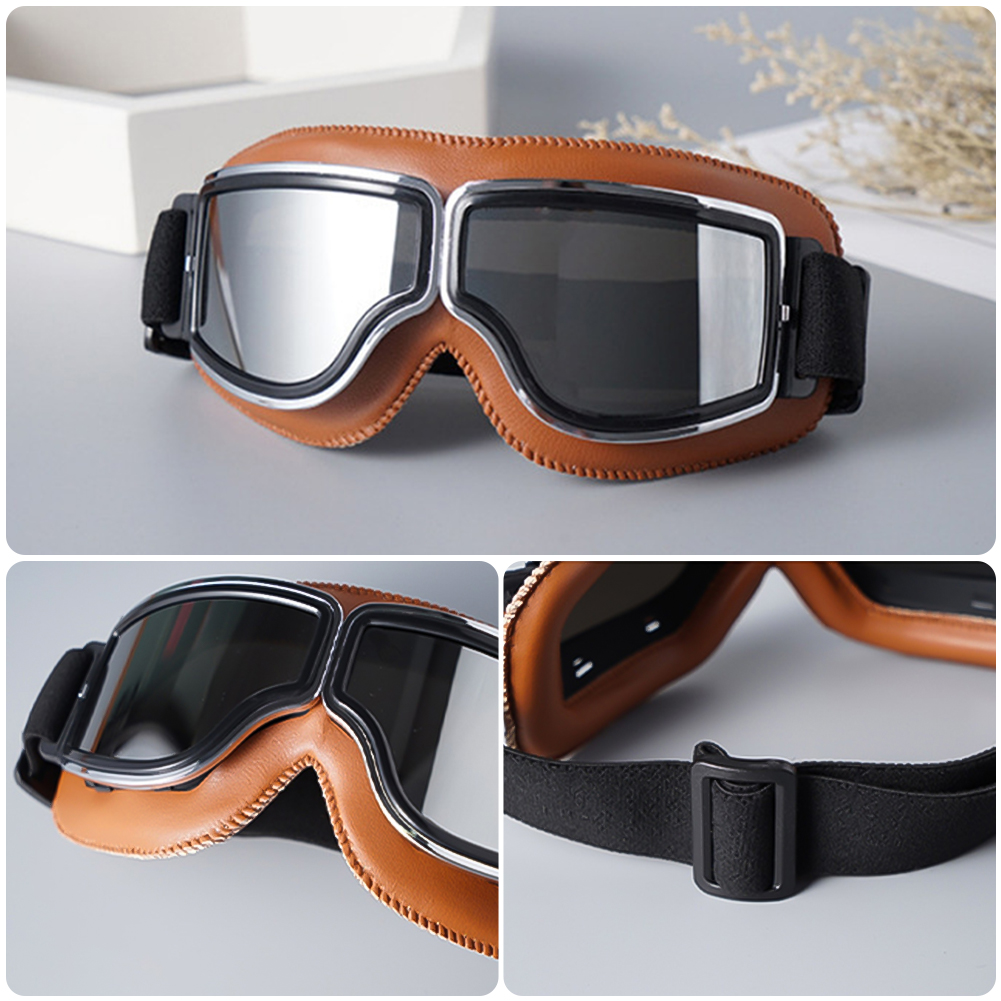 Newest -Style Leather Goggles  - Outdoor Sports Store 评论和价格