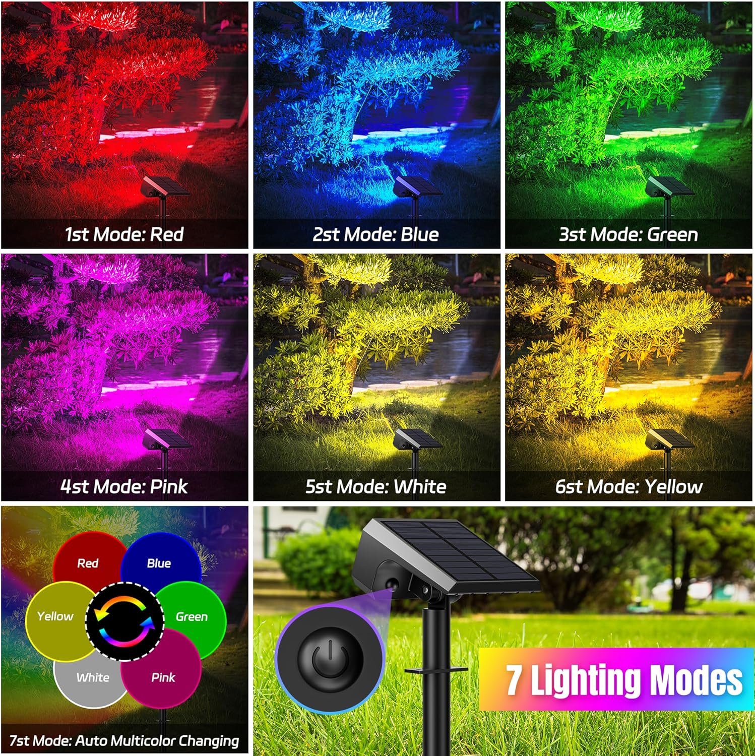 10-Pack Solar Spot Lights, 28  - Outdoor Spotlight 评论和价格