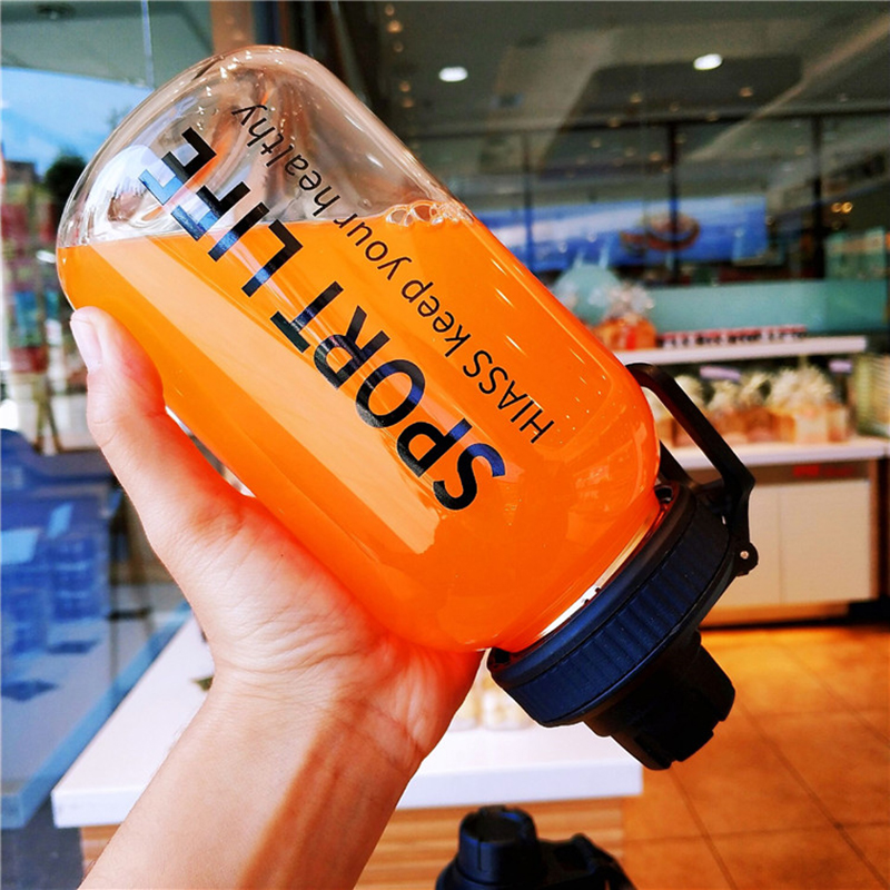 700ml/1000ml Large Capacity Po - Outdoor Sport Glass Water Bottle 评论和价格